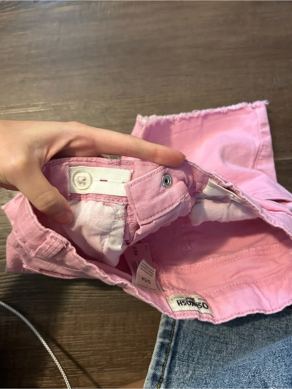 OshKosh B'gosh Pink Frayed Hem Girls' Shorts